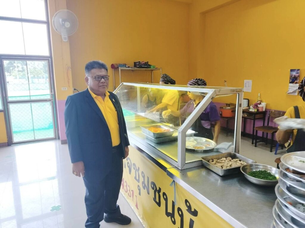 กองการศึกษา ศาสนา และวัฒนธรรม มาตรวจ โภชนาการอาหาร ความสะอาด ความเรียบร้อย ผู้ประกอบการอาหารโรงเรียนกีฬาองค์การบริหารส่วนจังหวัดพิษณุโลก วิสาหกิจชุมชนนาโพธิ์แดง เพื่อ นักเรียนของเราทุกคน